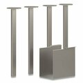 Hon COZE TABLE LEGS, 5.75 X 28, SILVER, 4PK HLCPL29USPR6